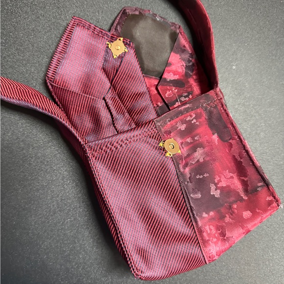 Vintage handmade tie bag - Picture 3 of 4